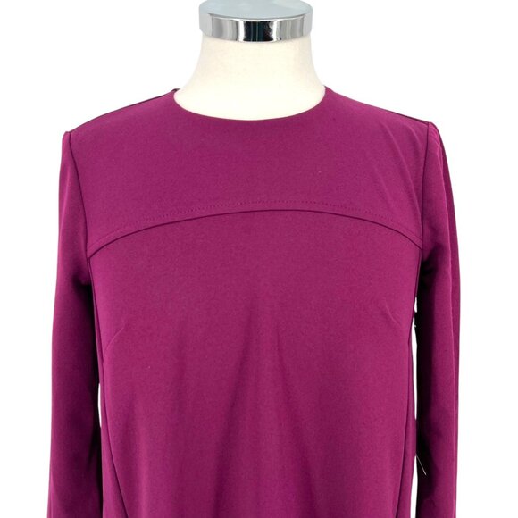 Donna Morgan Shift Swing Dress Purple Fuchsia Size 0 NWOT - Picture 3 of 11